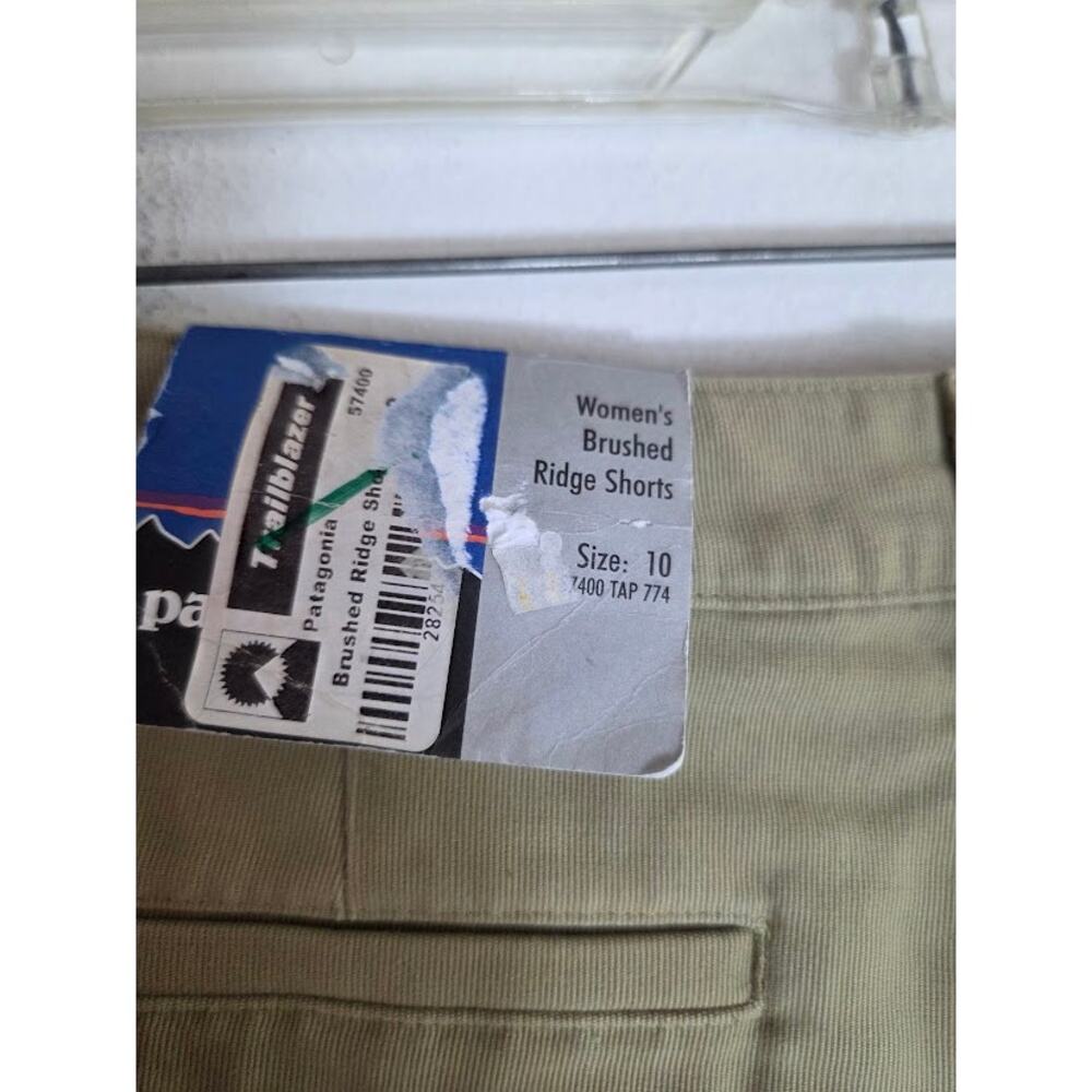 NWT Patagonia Women Dark Cream Organic Cotton Brushed Ridge Shorts size 10 - Picture 5 of 9